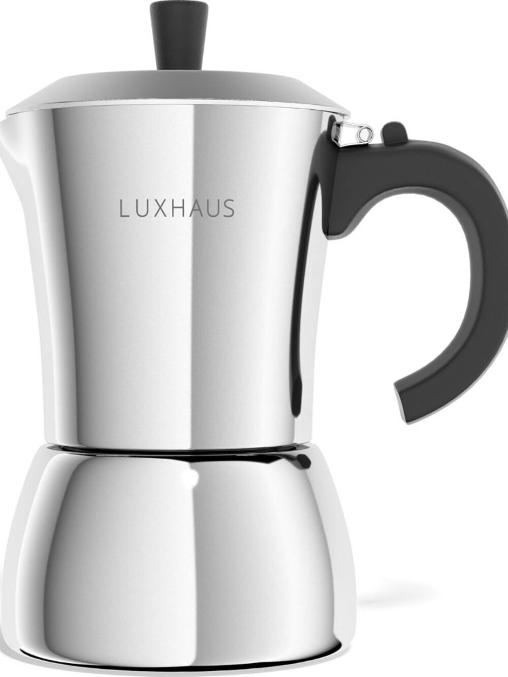 Stovetop Espresso Maker - 6 Cup Moka Pot, Stainless Steel, Italian & Cuban